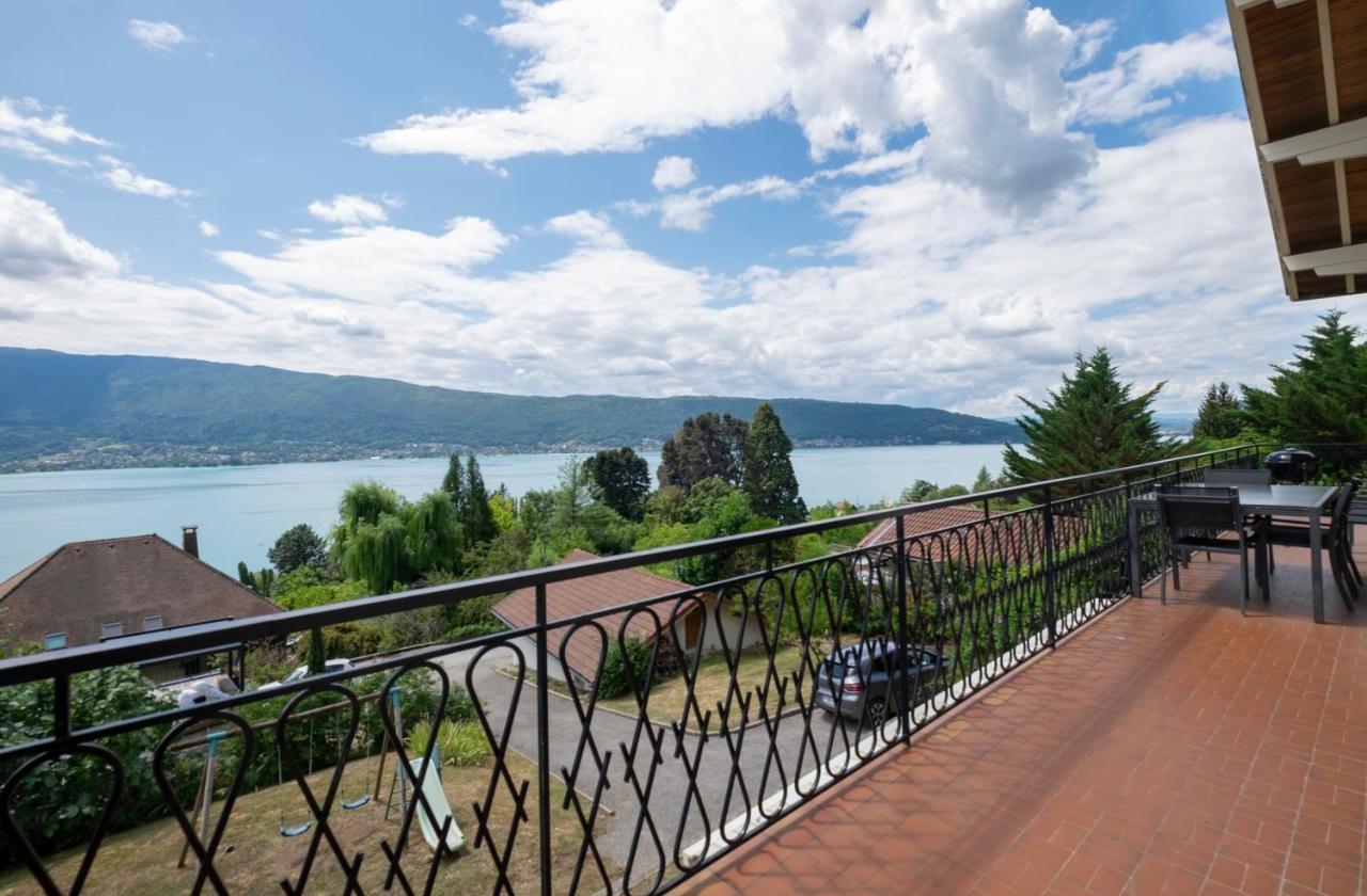T4 Avec Vue Imprenable Sur Le Lac D'Annecy Leilighet Veyrier-du-Lac Eksteriør bilde