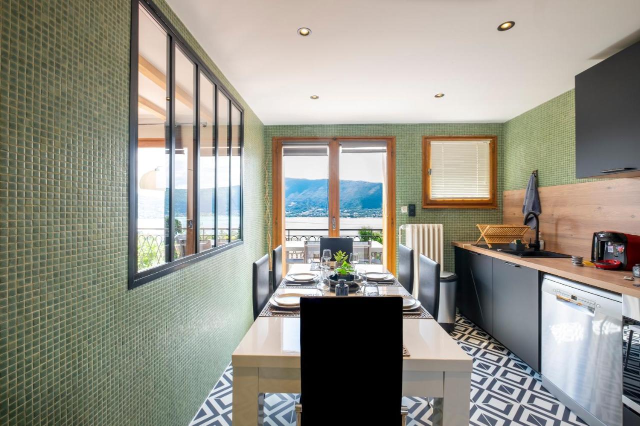 T4 Avec Vue Imprenable Sur Le Lac D'Annecy Leilighet Veyrier-du-Lac Eksteriør bilde
